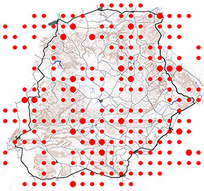 Distribution of Willow Warbler, Waterberg